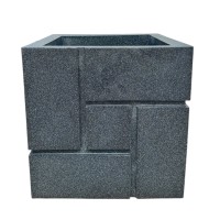 ΠΛΑΣΤΙΚΗ ΓΛΑΣΤΡΑ BLOCKS  50  ΓΚΡΙ ΣΚΟΥΡΟ  Δ50(40) x Π50 x Υ50