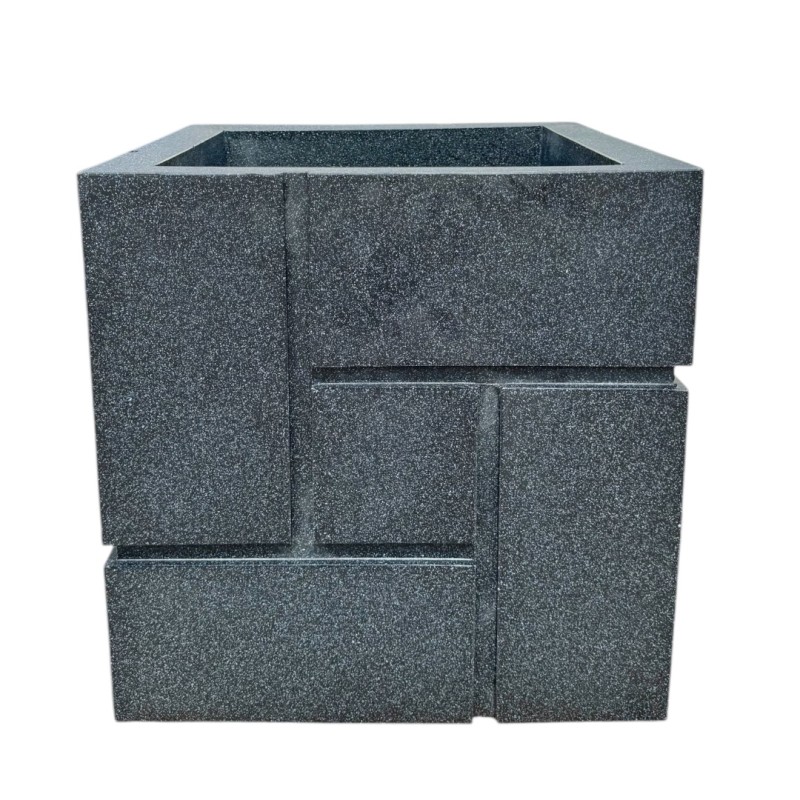 ΠΛΑΣΤΙΚΗ ΓΛΑΣΤΡΑ BLOCKS  50  ΓΚΡΙ ΣΚΟΥΡΟ  Δ50(40) x Π50 x Υ50