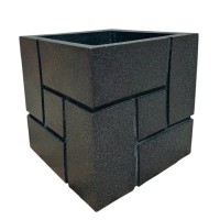 ΠΛΑΣΤΙΚΗ ΓΛΑΣΤΡΑ BLOCKS  50  ΓΚΡΙ ΣΚΟΥΡΟ  Δ50(40) x Π50 x Υ50