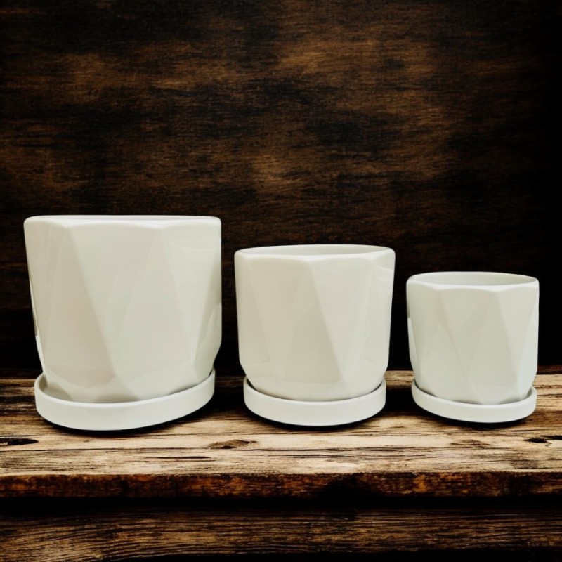 ΣΕΤ 3 ΤΕΜΑΧΙΑ ΑΣΠΡΟ Δ20,7ΧΥ19,5 Δ16,7ΧΥ16,5 Δ14ΧΥ13,5