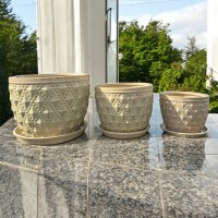 ΓΥΑΛΩΜΕΝΗ ΓΛΑΣΤΡΑ ΣΕΤ 3ΤΕΜ  Δ30xΥ23  Δ23xΥ18  Δ18xΥ14